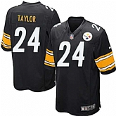 Nike Men & Women & Youth Steelers #24 Taylor Black Team Color Game Jersey,baseball caps,new era cap wholesale,wholesale hats